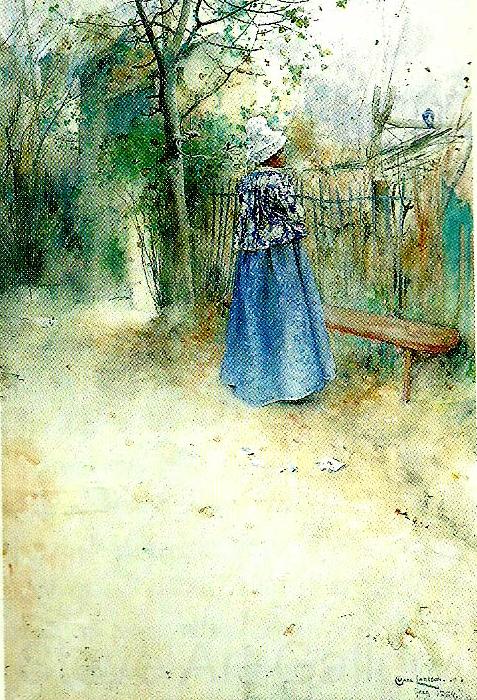 Carl Larsson host en hostdag France oil painting art